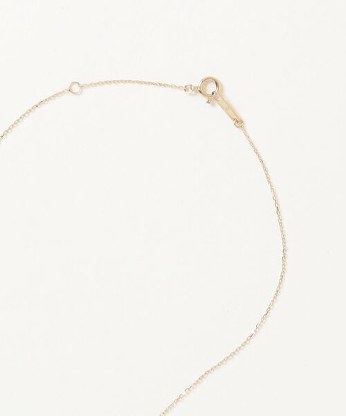 ネックレス K18YG グリーンカルセドニー ネックレス レディースの画像