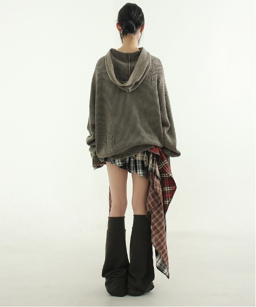 gossip!ロサンゼルス スカート チェック アンバランス スカート Y2K