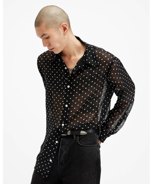 ALLSAINTS（オールセインツ） シャツ SANGHA LONG SLEEVE RELAXED FIT