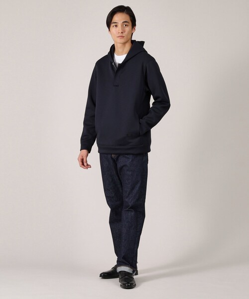 TAKEO KIKUCHI（タケオキクチ） パーカー ハニカムダンボール ハーフ