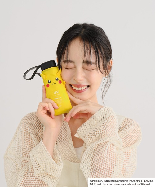 Wpc. 折りたたみ傘 ポケモン 遮光 冒険のパートナー ミニ 折りたたみ