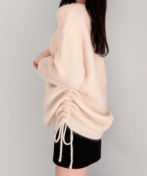 【正規店新品購入品】  90sStraight セール】サイドドロストチュニックニット 289096（ニット/セーター