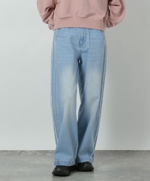 ジーンズ デニム デニムパンツ サイドラインフリンジデニム / 290756 レディース｜ZOZOTOWN Yahoo!店