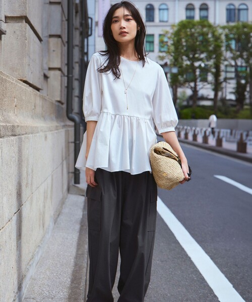 23区 パンツ 「撥水加工/洗える」ナイロン2WAYストレッチ