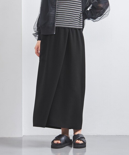 ＜ASTRAET＞テンジクxシフォン レイヤード タイトスカート UNITED ARROWS｜<ASTRAET>テンジクxシフォン レイヤード タイト