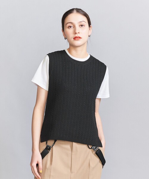 【UNITED ARROWS】ノースリーブ スウェット ニット UNITED ARROWS（ユナイテッドアローズ）の「ノースリーブ