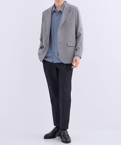 高級感★ユナイテッドトウキョウ　アウトラストロングスリーブシャツ　1.7万　S アウトラストロングスリーブシャツ(1 DARK GREY): : メンズ