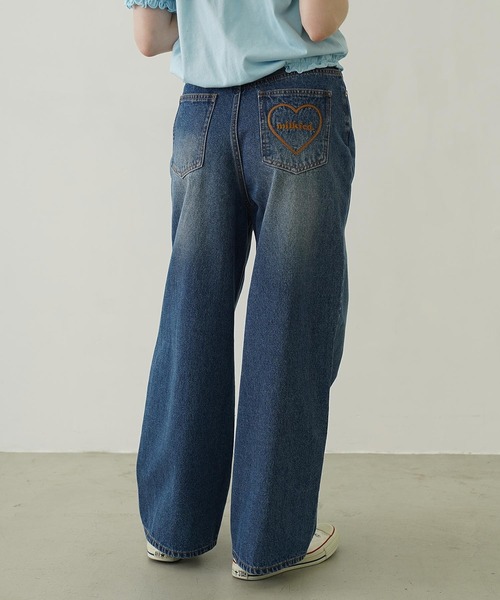 MILK ミルク ハート スキニー デニム ジーンズ 定価：23,520円 MILKFED.（ミルクフェド） ジーンズ デニム デニムパンツ COOPER HEART