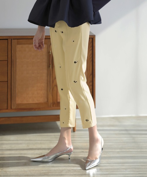 MERAKI パンツ フラワー刺繍パンツ レディース : ZOZOTOWN Yahoo!店