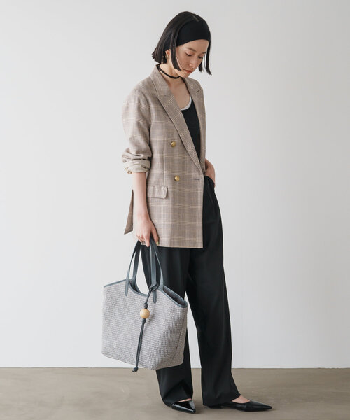 【russet×BEARDSLEYコラボ第２弾】カゴトートバッグ￼　ラシット russet｜【russet×BEARDSLEYコラボ第2弾】カゴトートバッグ