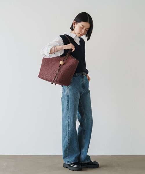 russet トートバッグ 「russet×BEARDSLEYコラボ第2弾」カゴ
