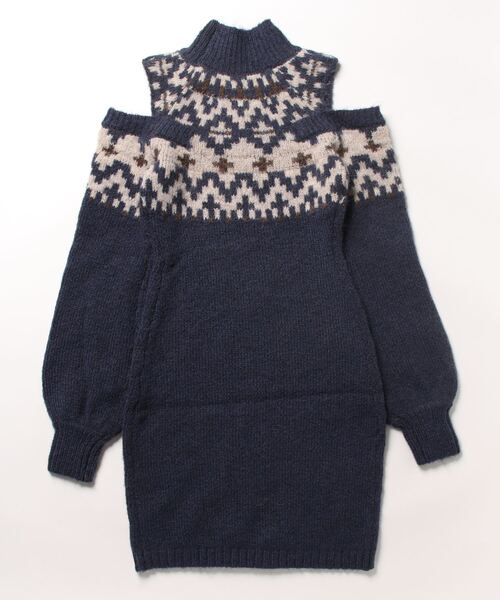 「RESEXXY」 ニットワンピース FREE チャコールグレー レディース_画像2