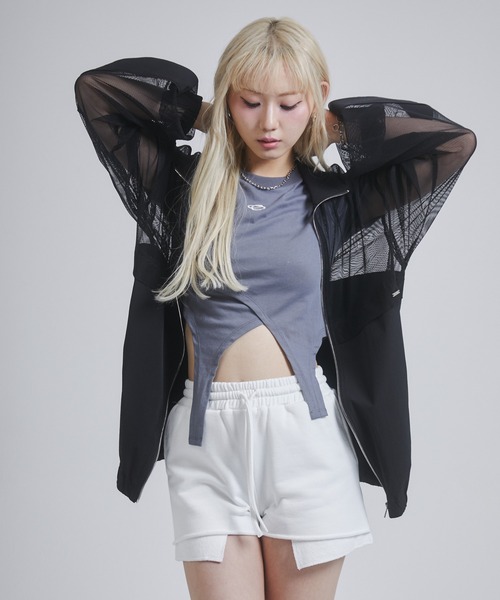 ENVYM ブルゾン ENVYM ブルゾン アウター メッシュドッキングブルゾン