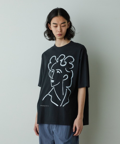 「HOTEL PALACE」オテルパラス アンリマティス アートグラフィックTシャツB HOTEL PALACE」オテルパラス アンリマティス アートグラフィック