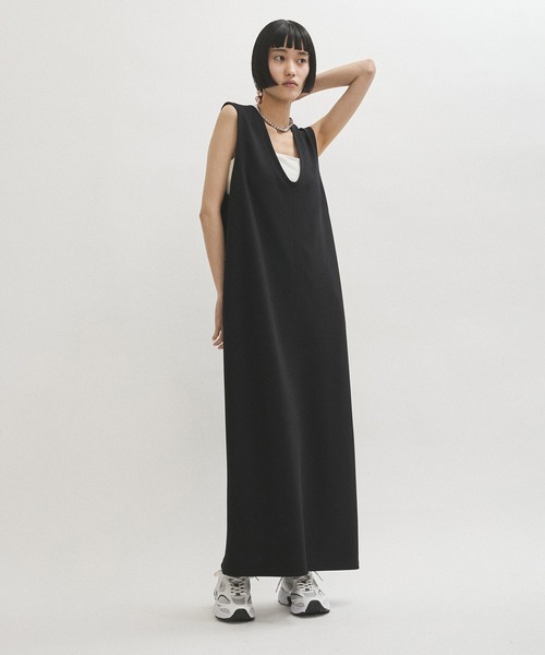 【NEW限定品】 ADAM ET ROPE' ワンピース ハイゲージカットソーワンピース ワンピース