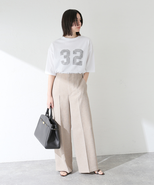 journal standard L'essage tシャツ 「32」ピグメントTシャツ