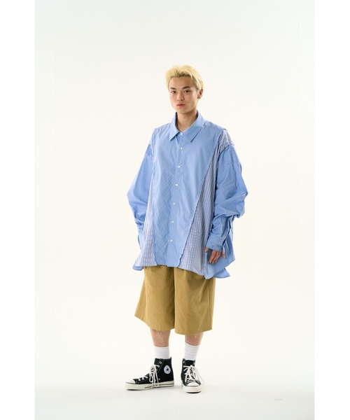 DISCOVERED（ディスカバード） シャツ DOCKING WIDE LOOPING SHIRTS