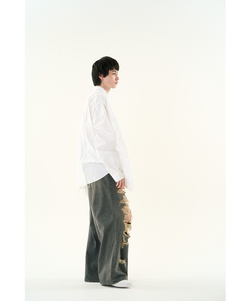 DISCOVERED（ディスカバード） シャツ DOCKING WIDE LOOPING SHIRTS