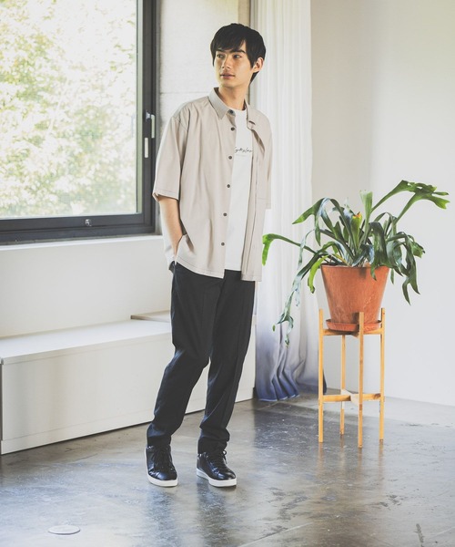 GLOBAL WORK（グローバルワーク） シャツ 半袖 アーバンシャツAIR/5分