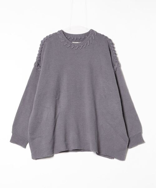 select MOCA（セレクトモカ） 長袖ニット FREE サックスブルー