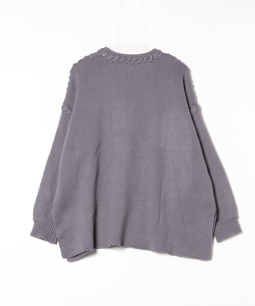 select MOCA（セレクトモカ） 長袖ニット FREE サックスブルー