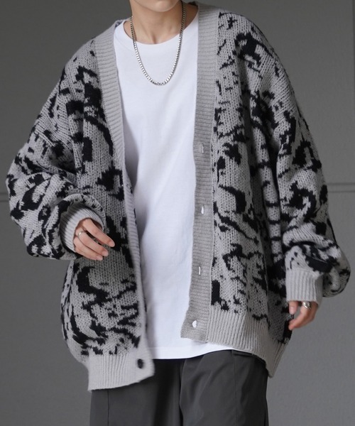 「Confirm」 ニットカーディガン L ブラック メンズ_画像8