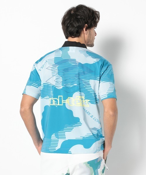 MARK&LONA tシャツ Flow Camo Mock Neck Tee | MEN メンズ