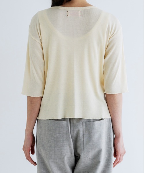 MEYAME（メヤメ） tシャツ リブハーフスリーブTEE RIB HALF SLEEVE TEE