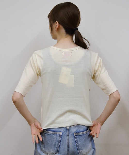 MEYAME リブカットソー 楽天市場】リブカットソー トップス M/L カットソー プルオーバー