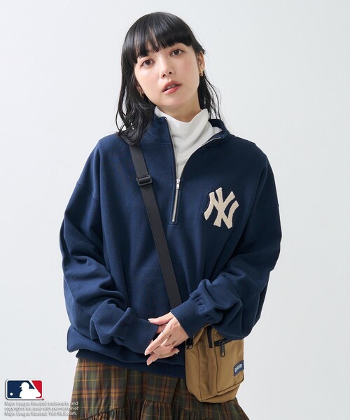 「FREAK'S STORE」 スウェットカットソー フリ- ネイビー レディース FREAK'S STORE 「FREAK'S STORE」 スウェットカットソー フリ