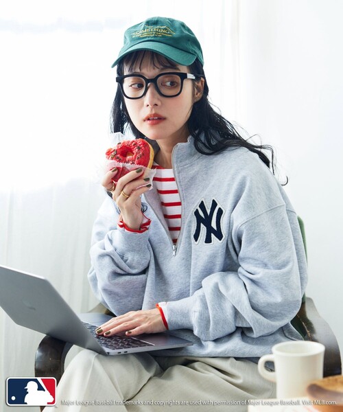 「FREAK'S STORE」 スウェットカットソー フリ- ネイビー レディース FREAK'S STORE 「FREAK'S STORE」 スウェットカットソー フリ