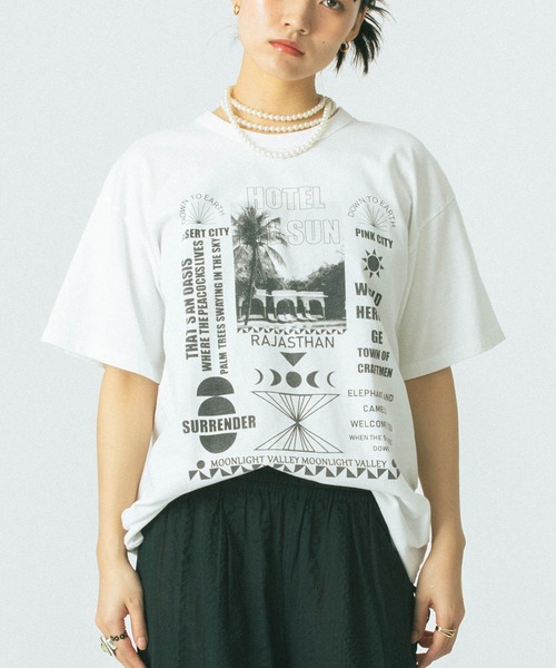 ROSE BUD(ローズバッド) tシャツ 半袖 (GENE HEAVENS)RAJASTHAN ROSE BUD(ローズバッド) tシャツ 半袖 (GENE HEAVENS)RAJASTHAN