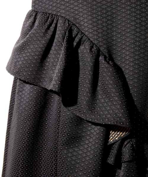 ROSY LUCE ワンピース ジャガードフリルドレス : ZOZOTOWN Yahoo