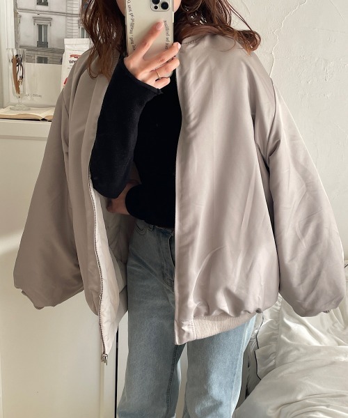 「andme」 ブルゾン M アイボリー レディース_画像7