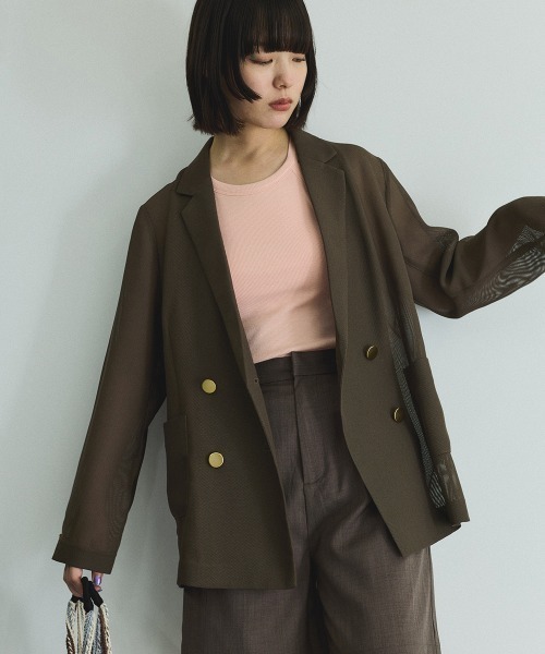 VICKY ジャケット テーラードジャケット メッシュダブルテーラー