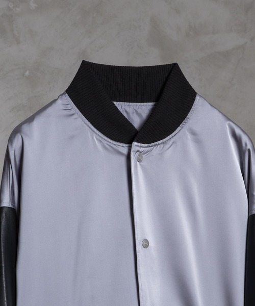 「ADRER」 スタジャン MEDIUM ネイビー メンズの画像5