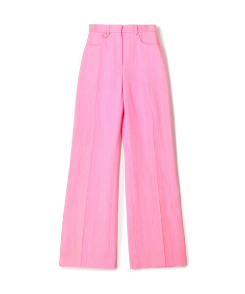 【Jacquemus】 Le Pantalon Cuboワイドレッグパンツ Jacquemus Le Pantalon Titolo wide-leg Trousers | Green