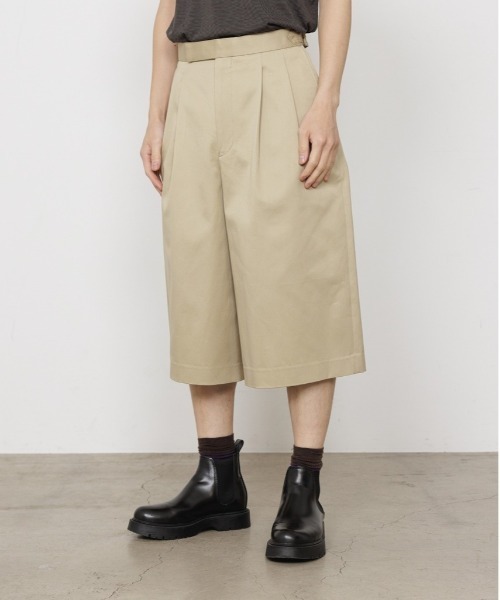 marka（マーカ） スラックス TWO TUCK CROPPED TROUSERS メンズ