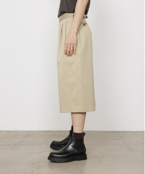 マーカウェアmarkaグレージュ2タックスラックスLサイズ相当 marka スラックス TWO TUCK CROPPED TROUSERS メンズ : ZOZOTOWN