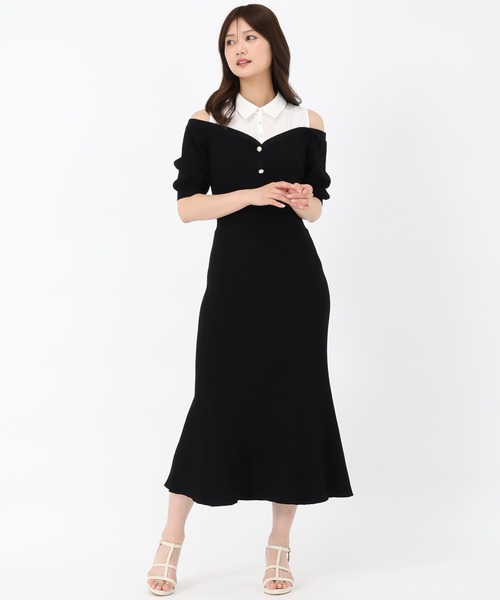 MISCH MASCH（ミッシュマッシュ） ワンピース シャツレイヤード