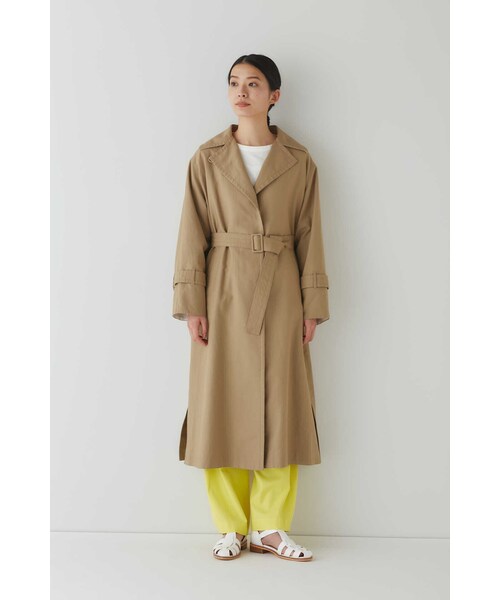 「human woman」 トレンチコート MEDIUM ベージュ レディース