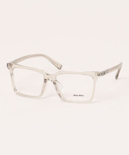伊達メガネ メガネ 眼鏡 「miumiu/ミュウミュウ」スクエア メガネ MU08XVF 12U1O1 レディース メンズ