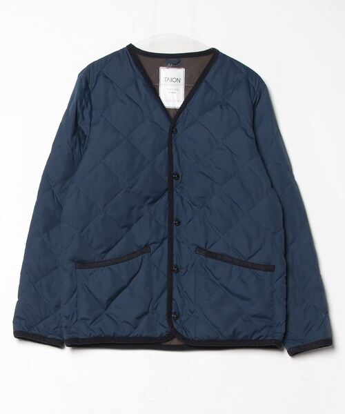   ダウンジャケット M ネイビー TAION（タイオン） ダウンジャケット M ネイビー メンズ : ZOZOTOWN