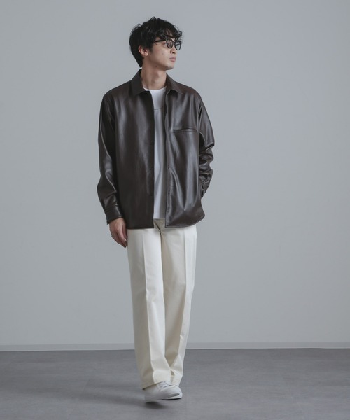 NANO universe（ナノ・ユニバース） レザージャケット M ブラック