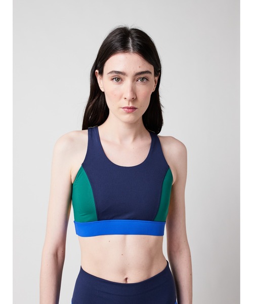 Color block sporty top レディース