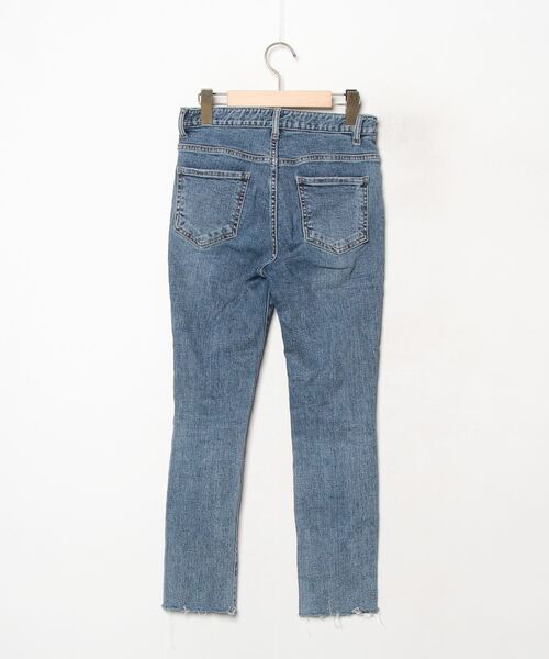 [fifth] повреждение обработка Denim брюки SMALL голубой женский 