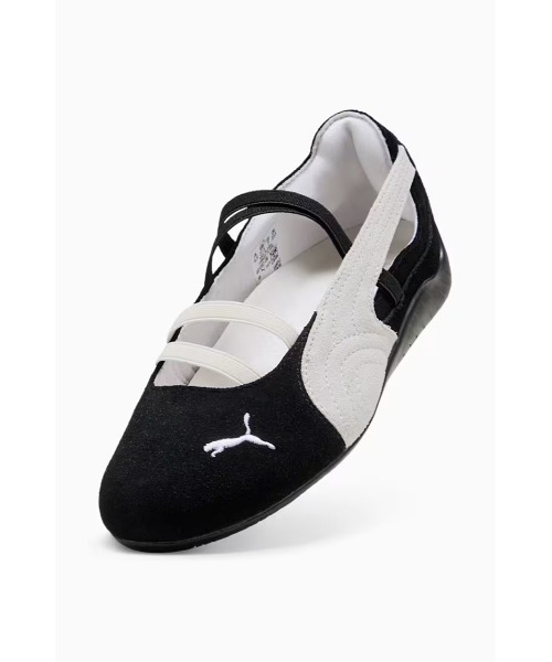 プーマ ウィメンズ スピードキャット バレエ SD ホワイト ブラック 23cm PUMA スニーカー ウィメンズ スピードキャット バレエ SD