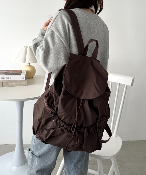 CLEA デイバック リュック 「大容量」ドロストナイロンバックパック