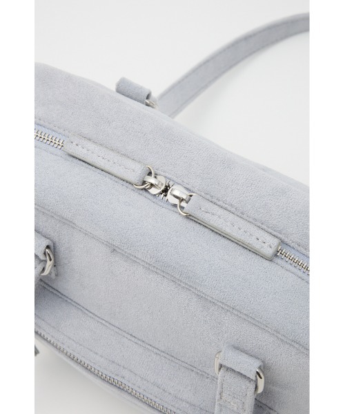 【週末SALE】ホワイト グレーショルダーバッグ ジッパー式 SLY（スライ） ショルダーバッグ バッグ ZIP PK SHOULDER BAG ジップ