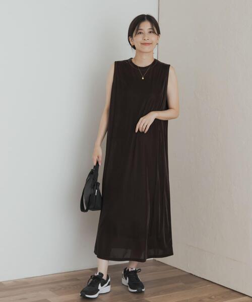黒ベロアワンピース2781 ベロアナローワンピース(マキシ・ロングワンピース)｜ワンピース｜FRAY